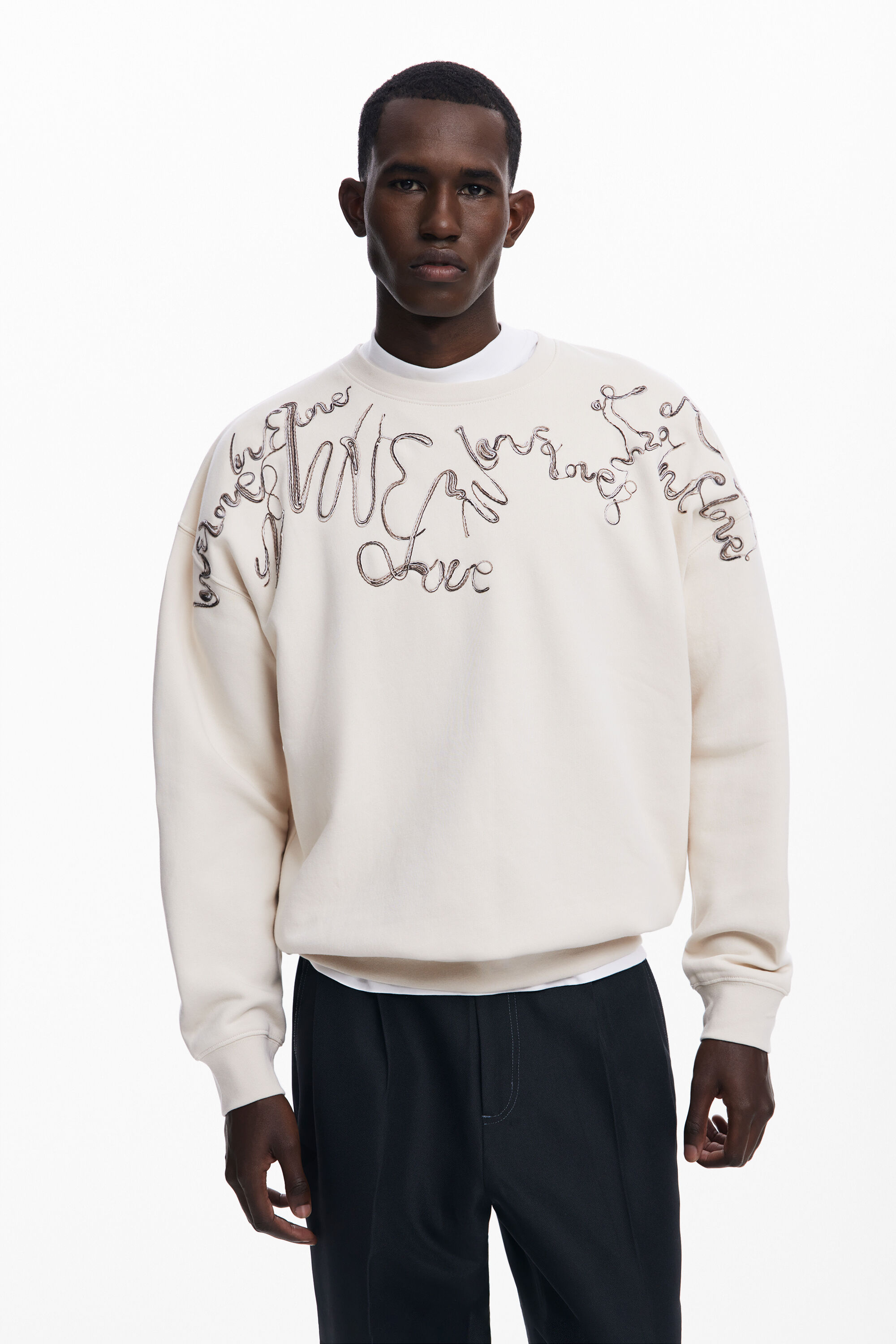Embroidered sweatshirt