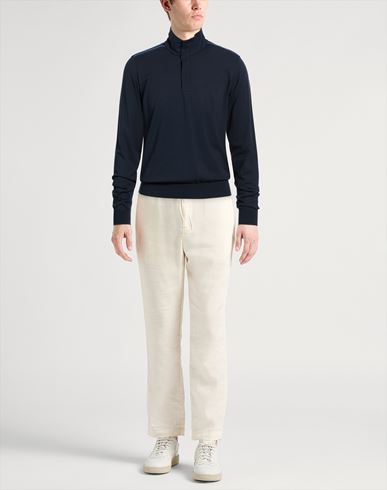 Man Sweater Midnight blue Size M Viscose, Polyester