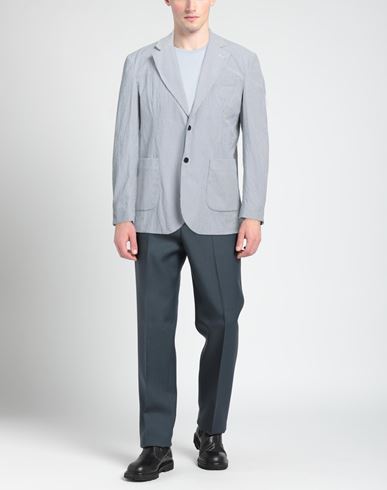 Man Blazer Blue Size 38 Cotton, Elastane