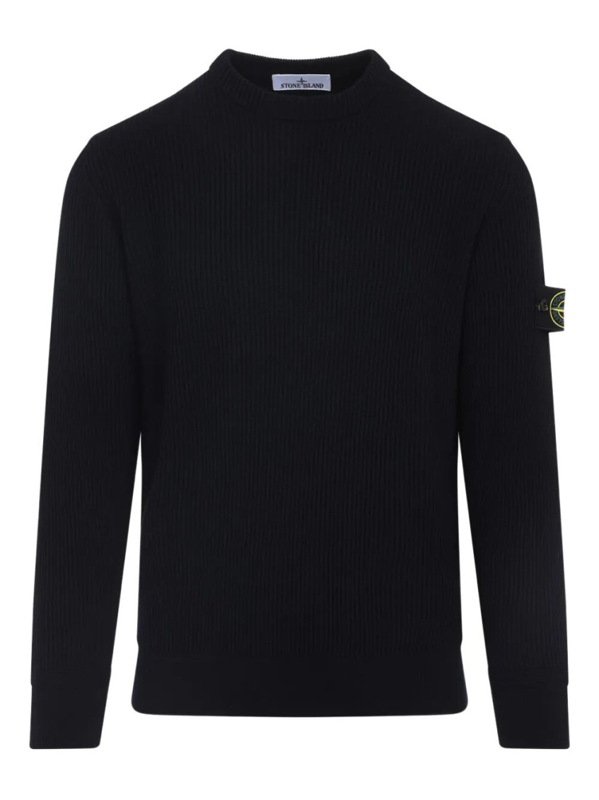 Ribbed Wool Turtleneck Sweater