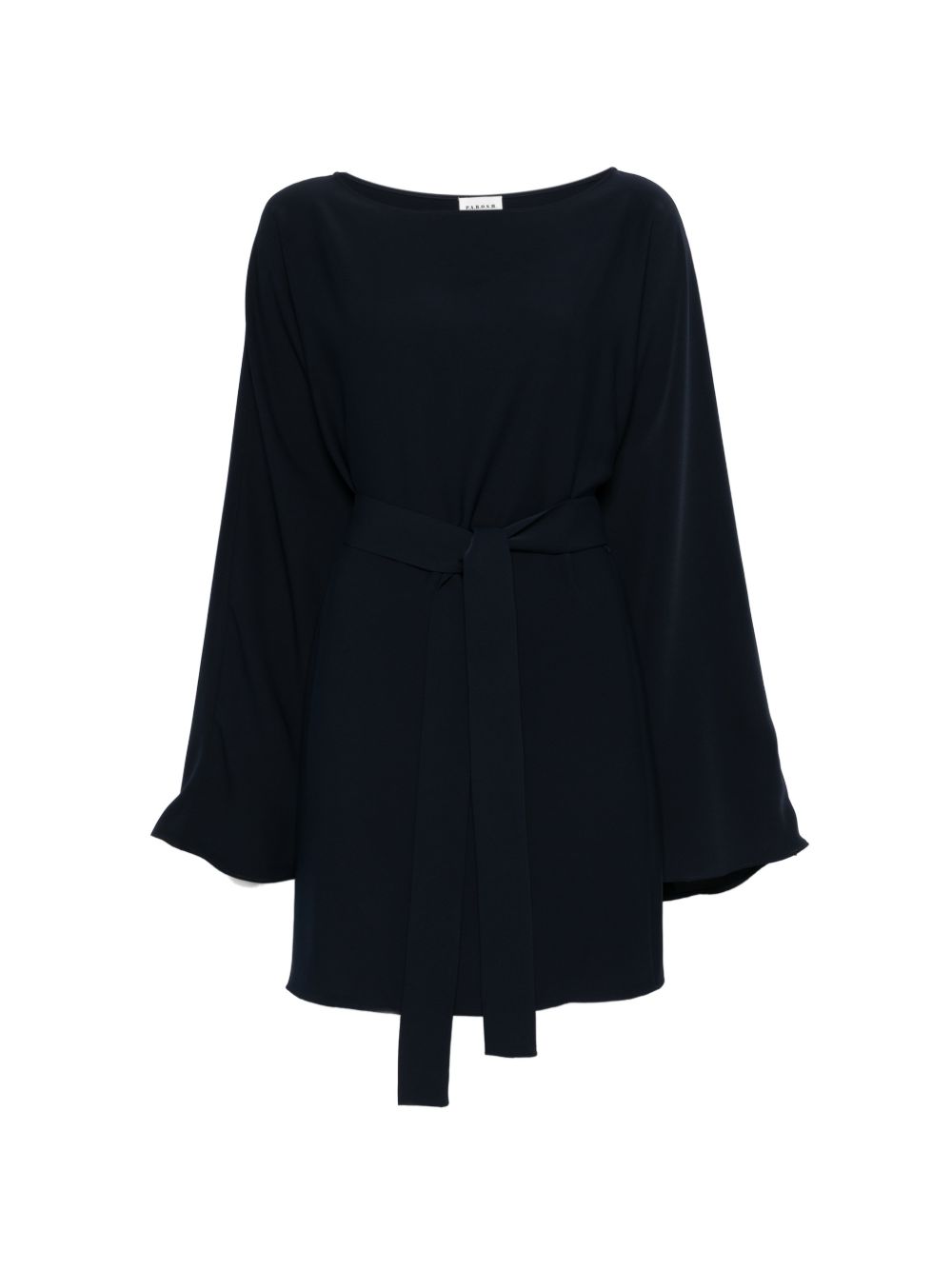 Belted Waist Dress — Navy