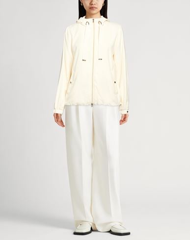 Woman Jacket Cream Size 4 Cotton, Cashmere, Silk