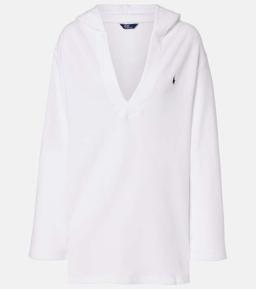 Cotton terry beach cover-up