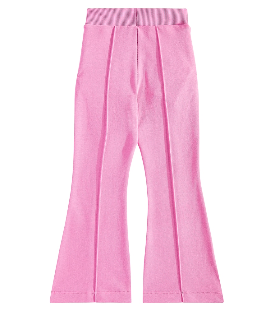 Balmain Kids Cotton wide-leg pants