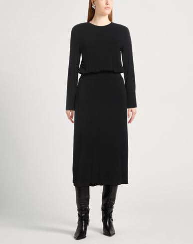 Woman Maxi dress Black Size 10 Viscose, Elastane