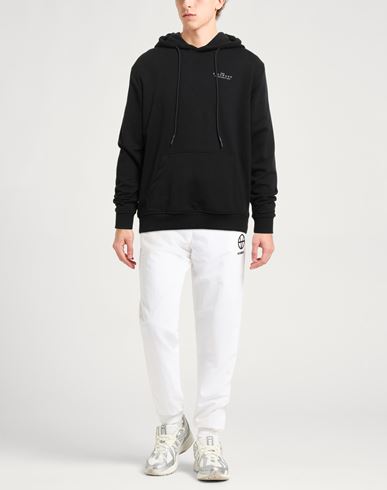 Man Sweatshirt Black Size L Cotton, Polyester