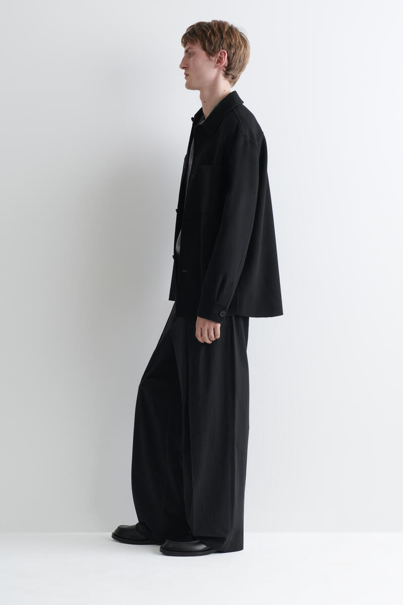 Double-Faced Wool Overshirt