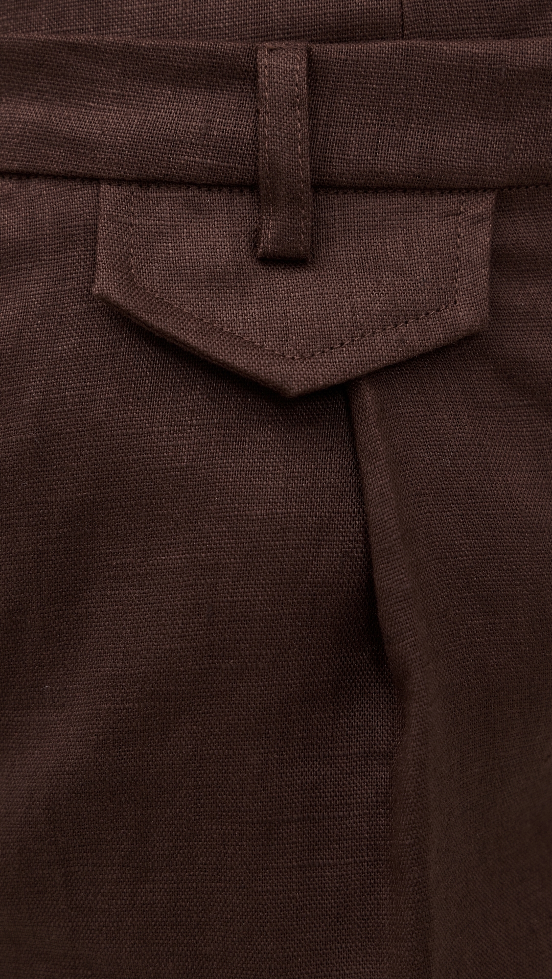 Geordy Hipster Linen Pants Chocolate