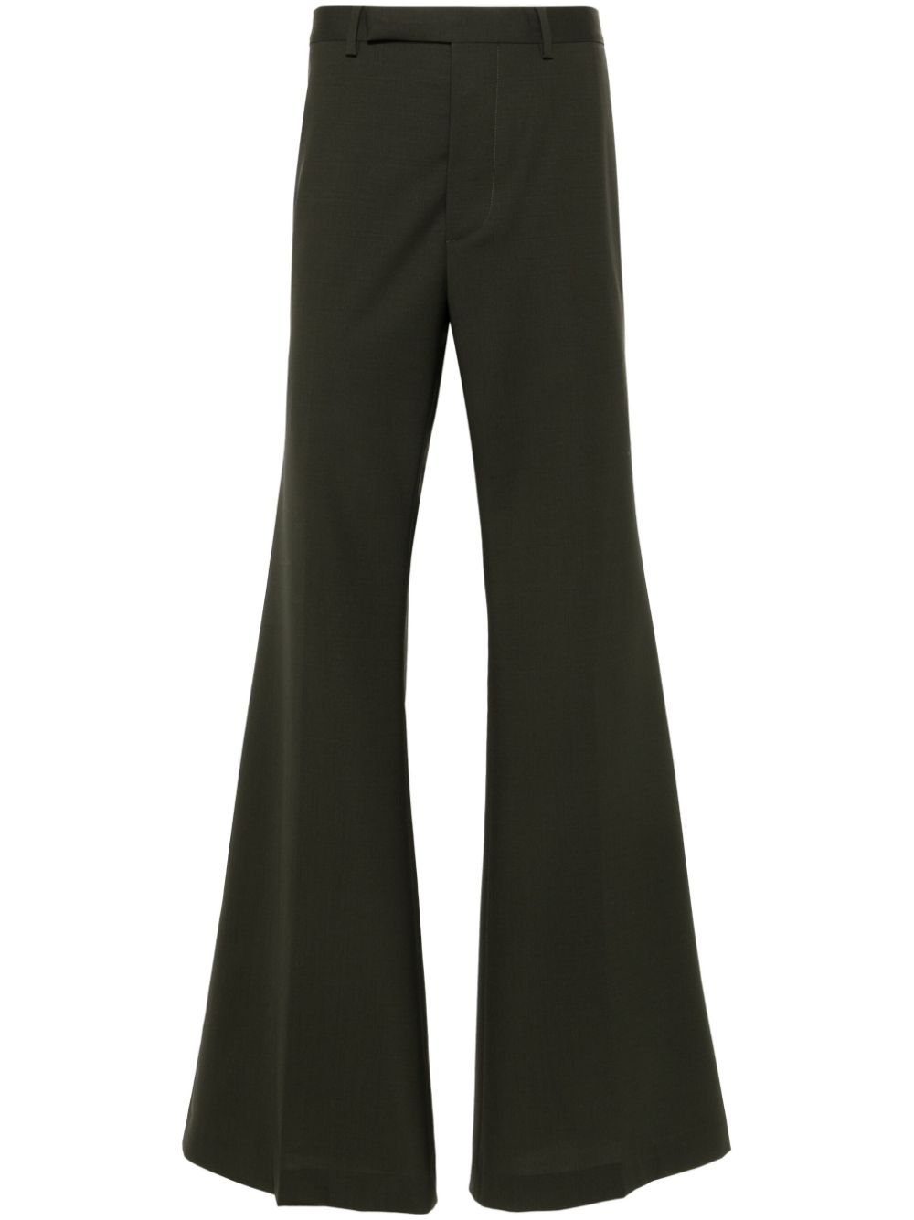 Astaires stretch-wool flared trousers - Black