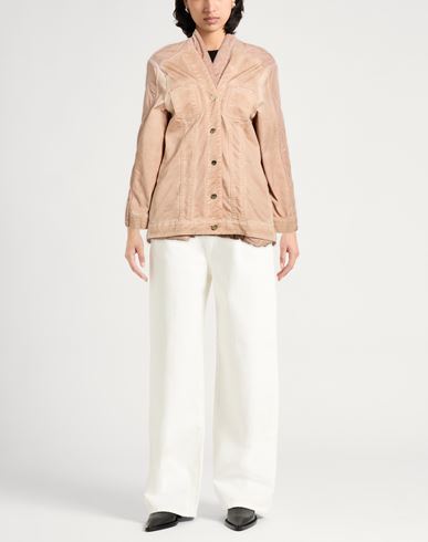 Woman Denim outerwear Blush Size S Polyester, Cotton, Elastane