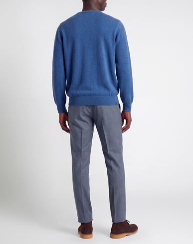 Man Sweater Blue Size 36 Cashmere