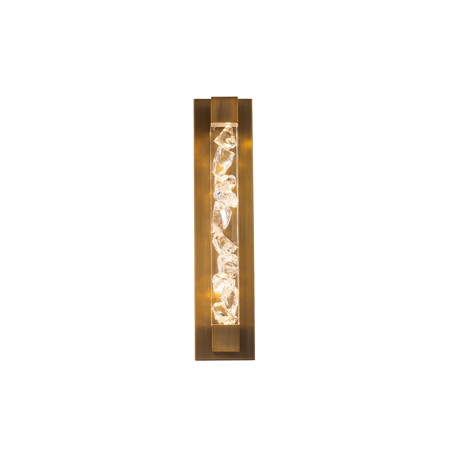 Aged Brass LED Vanity from the Terra Collection