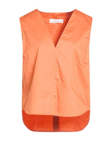 Woman Top Orange Size 8 Cotton