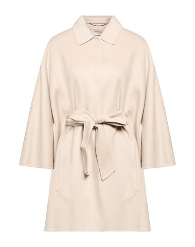 Woman Coat Ivory Size L Cashmere