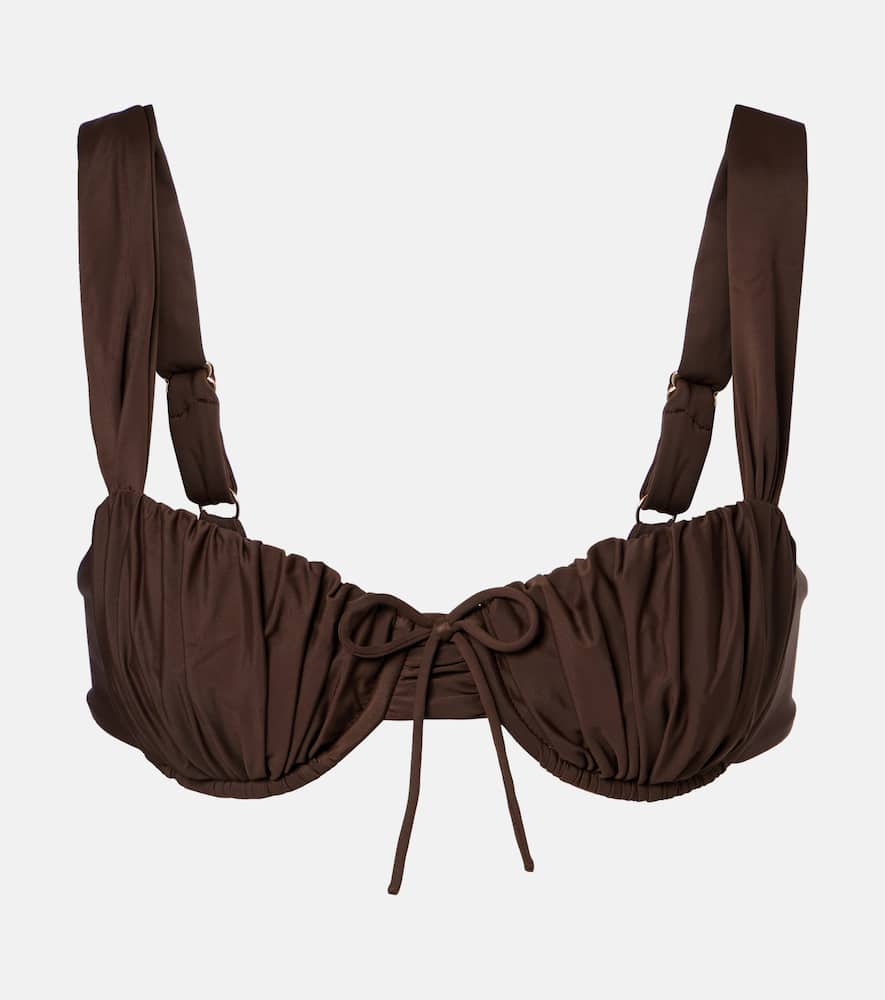 Dinard ruched bikini top
