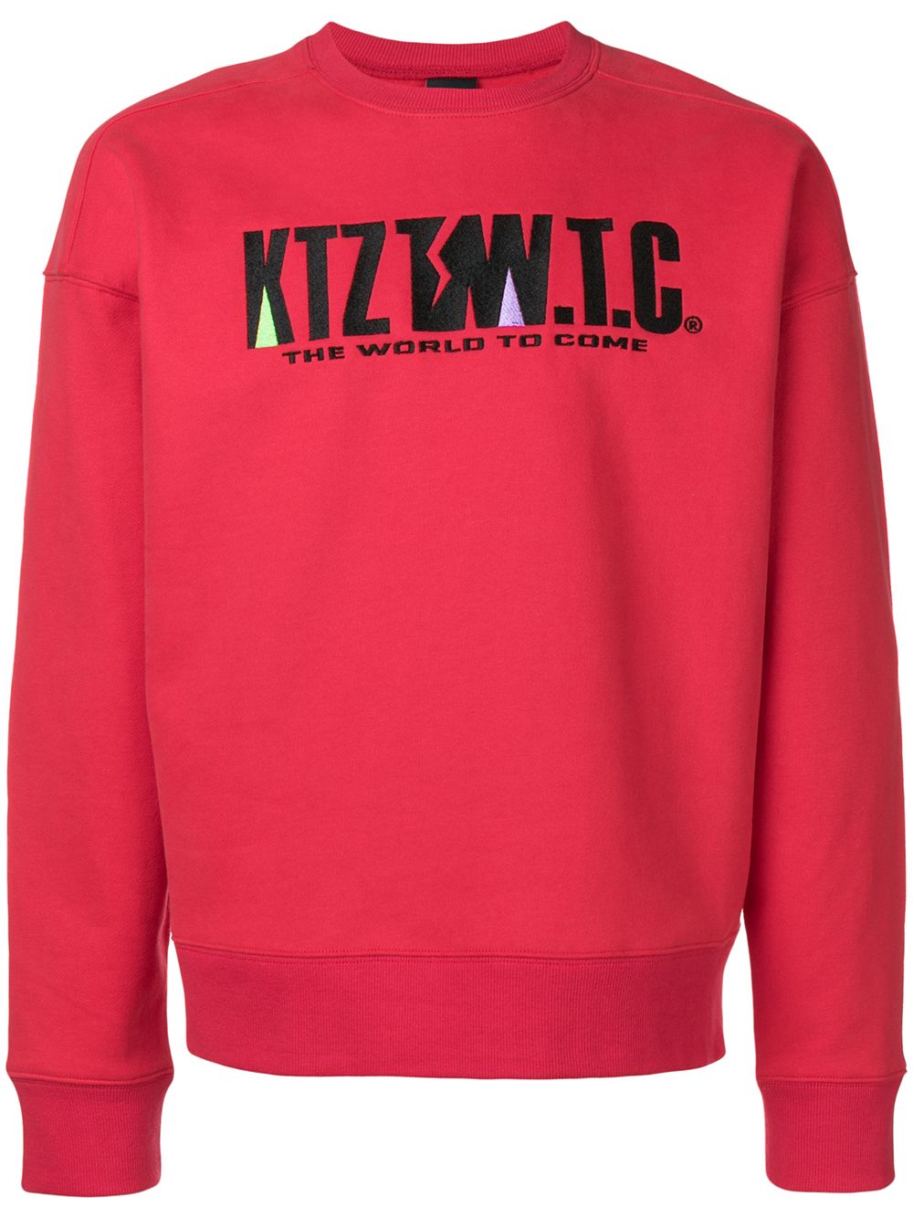 Mountain letter embroidered sweatshirt