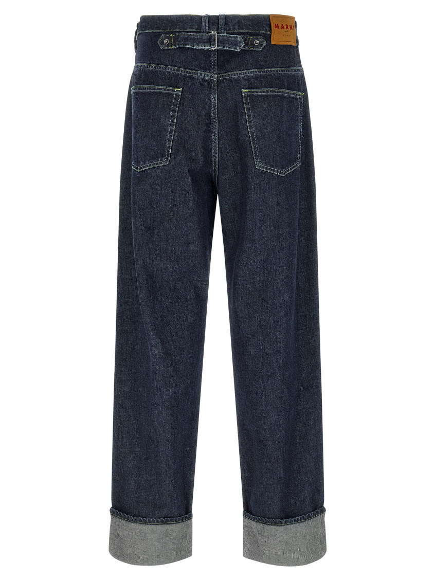 Marni - trousers rolled cuffs belt loops pocket