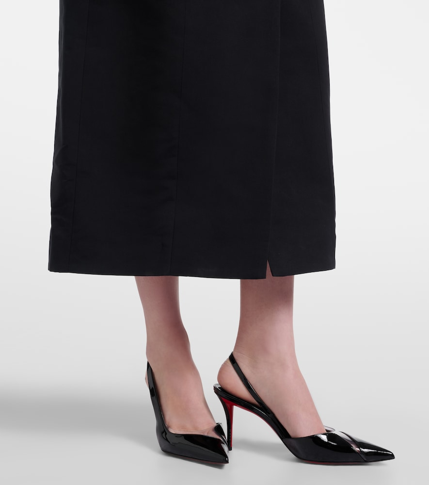 Skylar cotton and silk midi dress