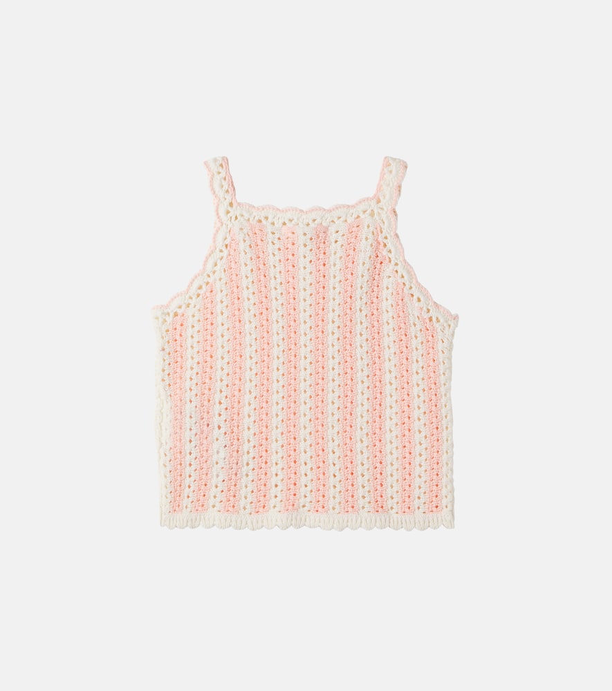 Larya crochet cotton tank top