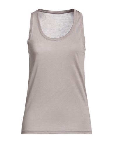 Woman Tank top Grey Size 1 Lyocell, Silk