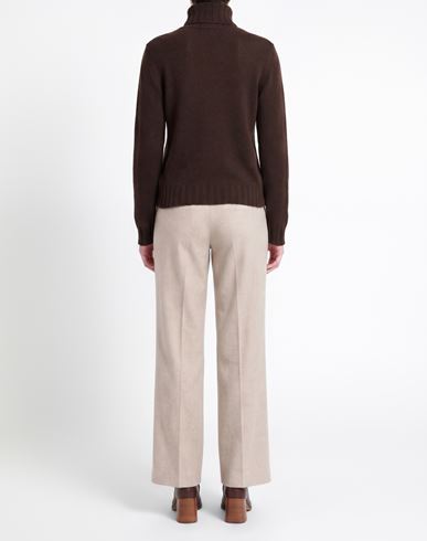 Woman Turtleneck Chocolate brown Size 12 Polyamide, Wool, Viscose, Cashmere
