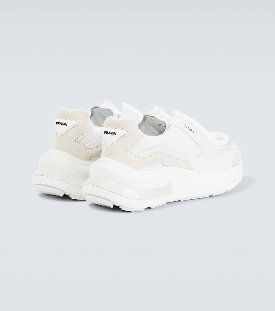 Prada Systeme leather sneakers