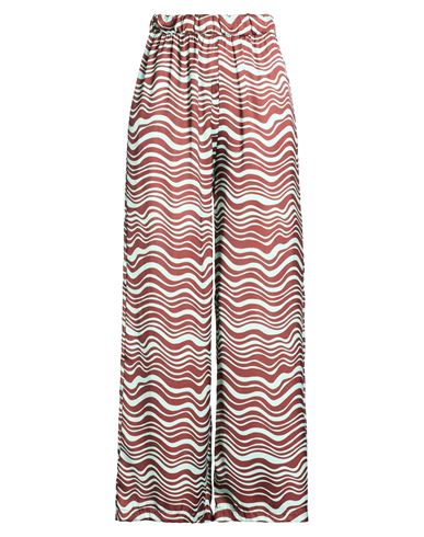 Première Dame Woman Pants Chocolate brown Size M Polyester