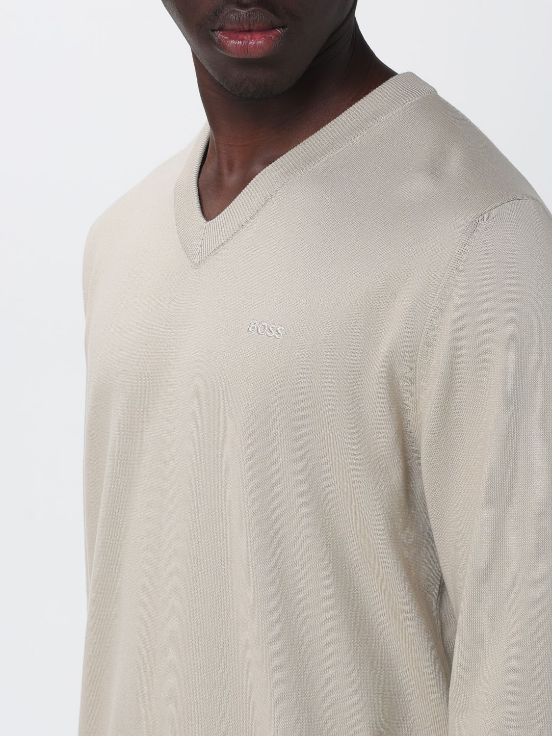 Sweater Men color Beige
