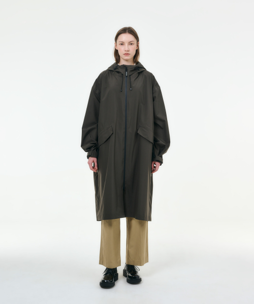 Mars Unisex Weather Coat Essential Collection Dark Khaki