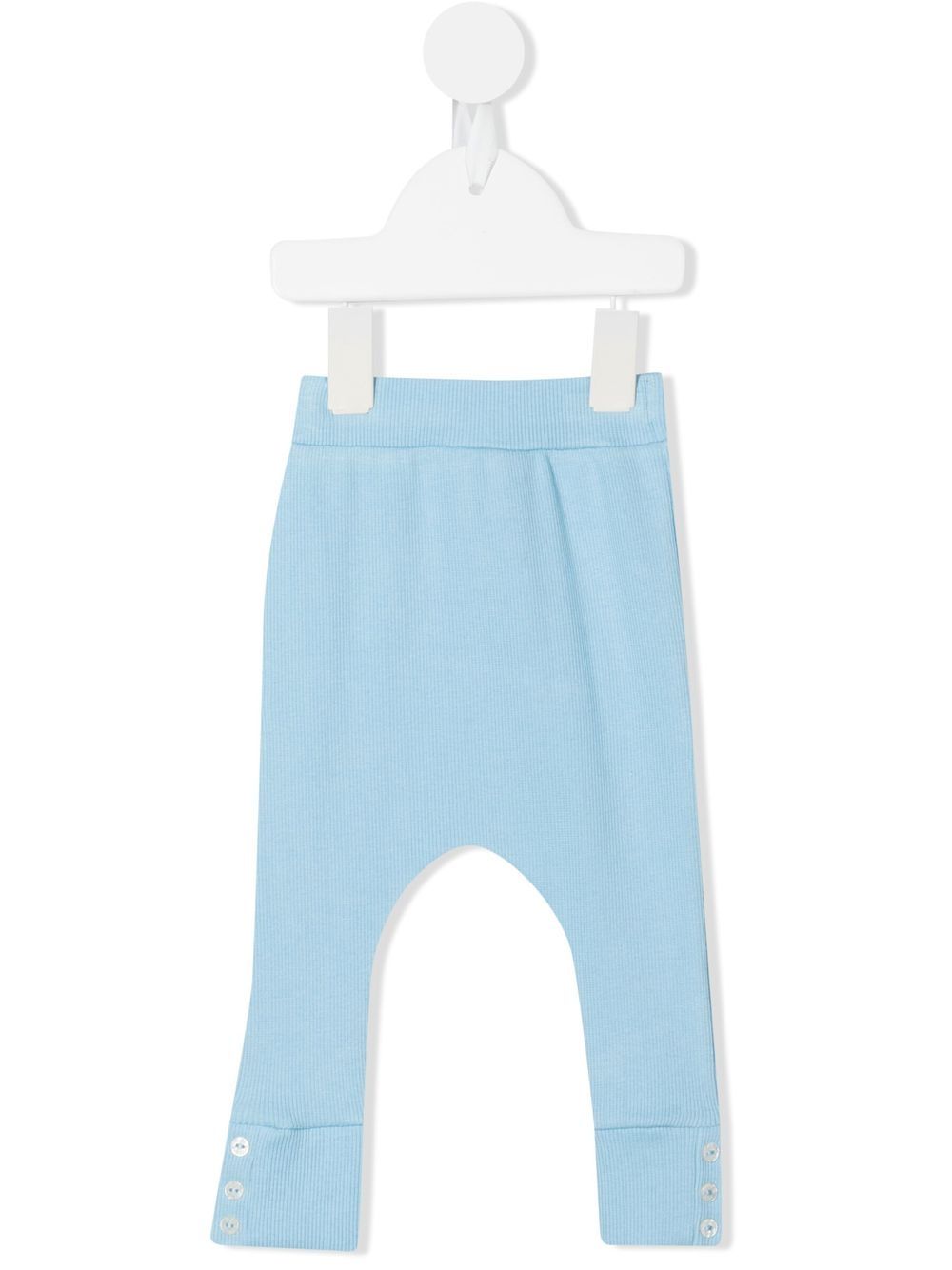 Ribbed knit leggings - Blue