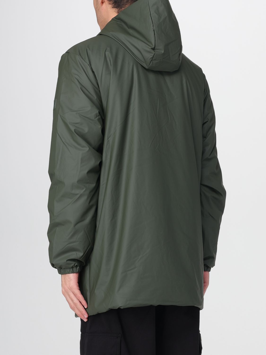 Lohja long hooded jacket - Black