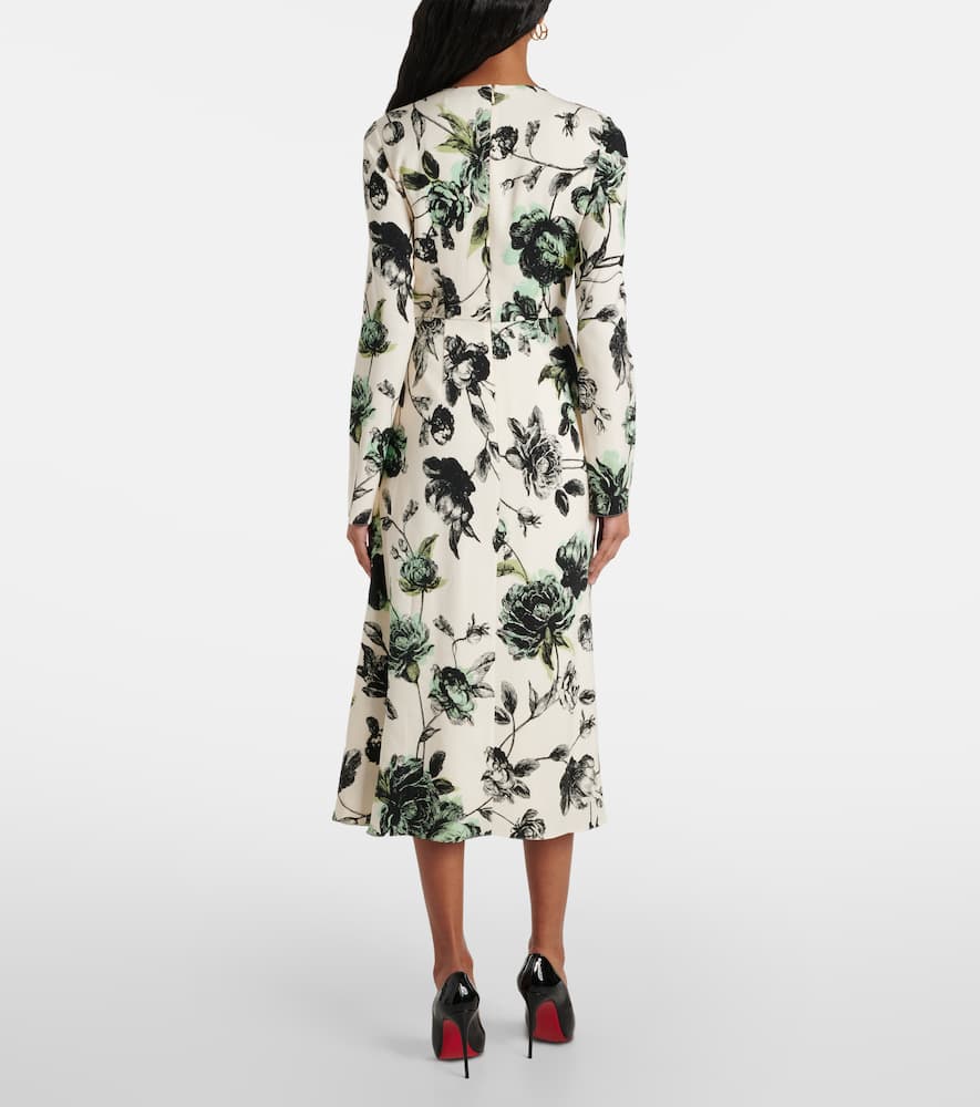 Draped midi dress