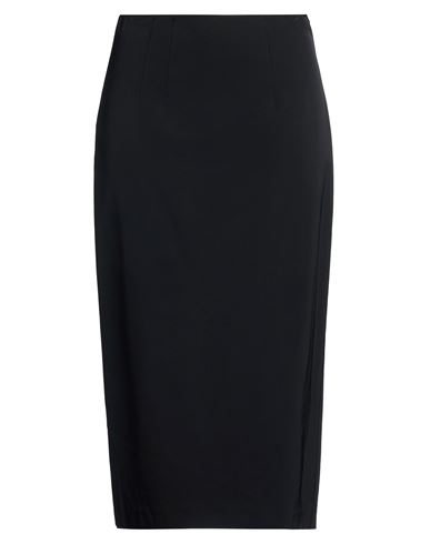 Woman Midi skirt Black Size 10 Viscose, Elastane