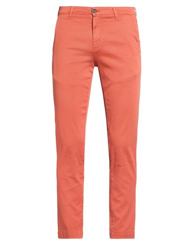 Man Pants Rust Size 32 Cotton, Elastane