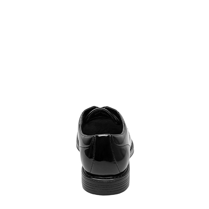 Men's Centro Formal Flex Plain Toe Oxford Shoes (Black Patent)