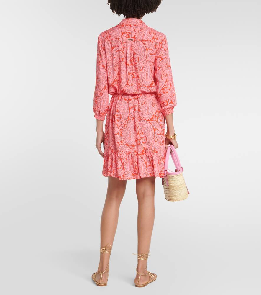 Printed shirt dress