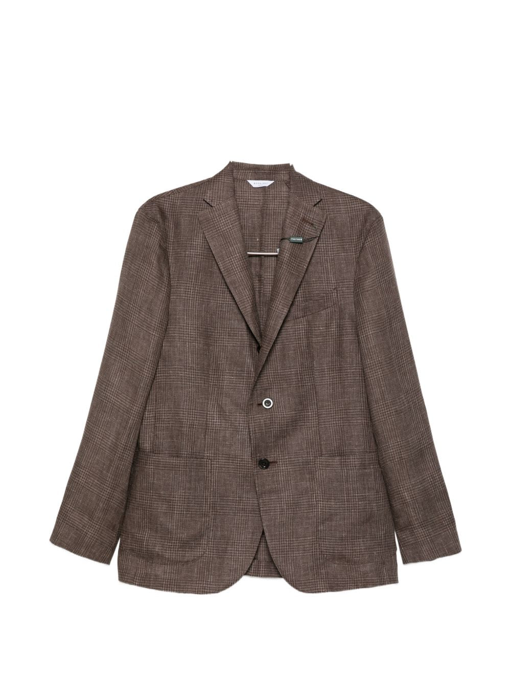 Linen double-breasted jacket