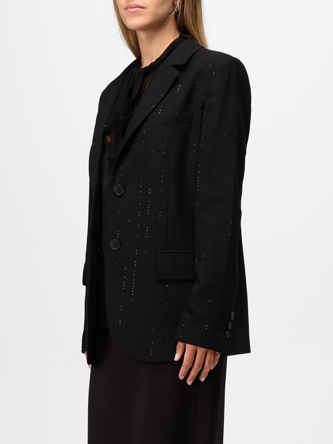 Sequined blazer - Black