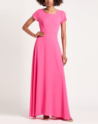 Woman Maxi dress Fuchsia Size 6 Polyester