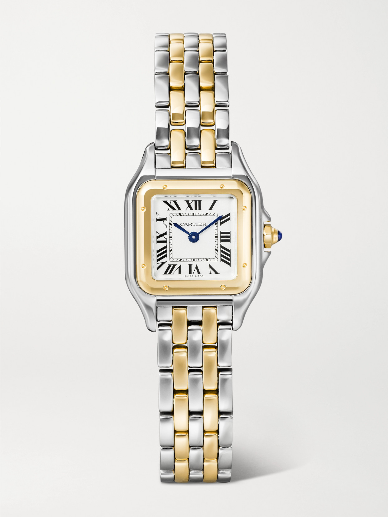 Panthère De Small 30.2mm 18-karat Gold And Stainless Steel Watch - One size