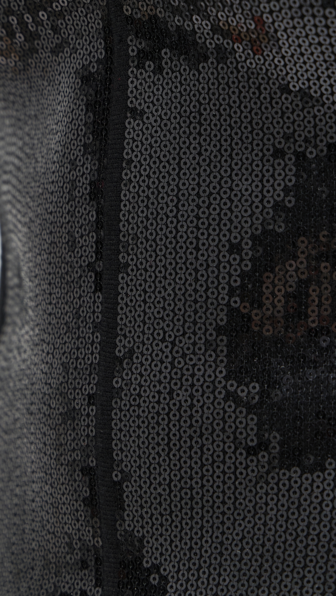 Sequin Knit Top Black