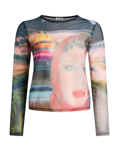 Woman Top Navy Size M Polyamide, Elastane