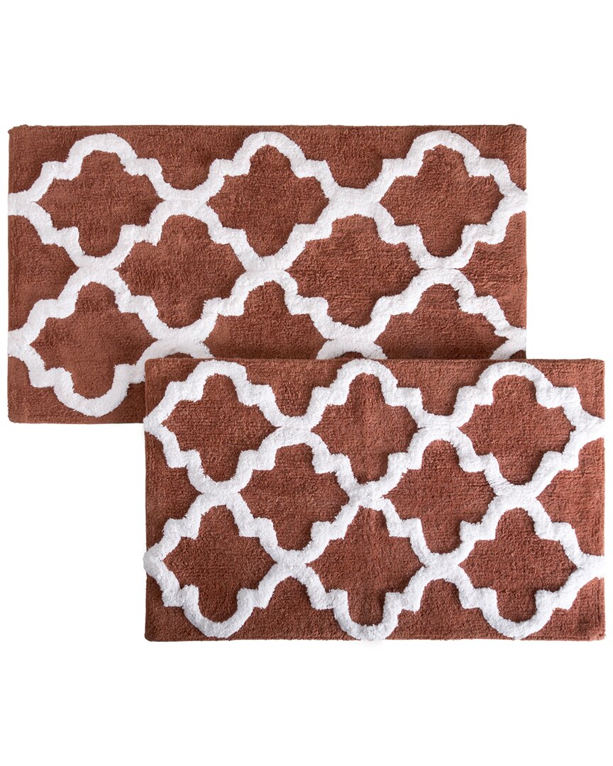 Cotton Plush 2Pc Bath Mat Set