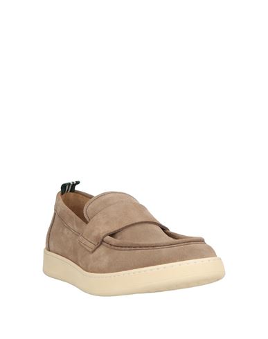 Man Loafers Taupe Size 11 Leather