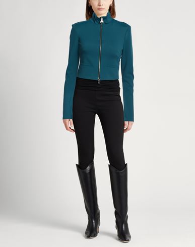 Woman Jacket Deep teal Size 4 Viscose, Polyamide, Elastane