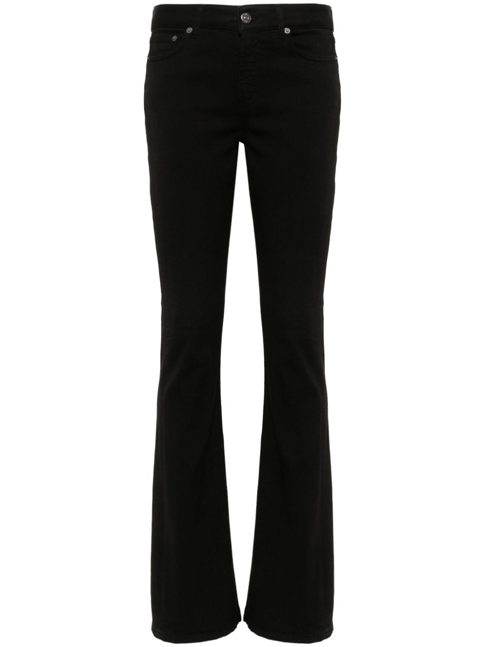 Logo-plaque flared jeans - Black