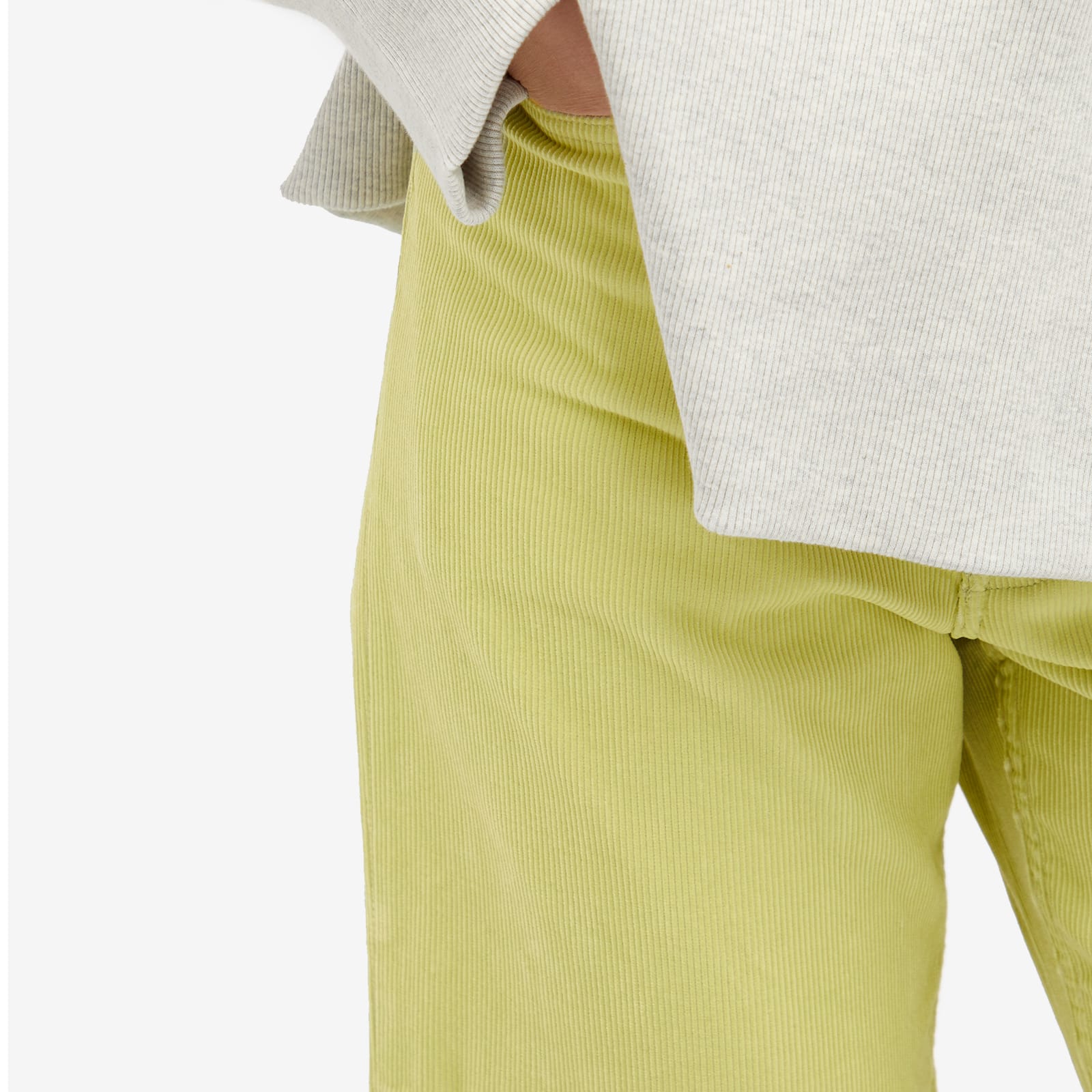 Women's Finx Corduroy Pants in Lime Green
