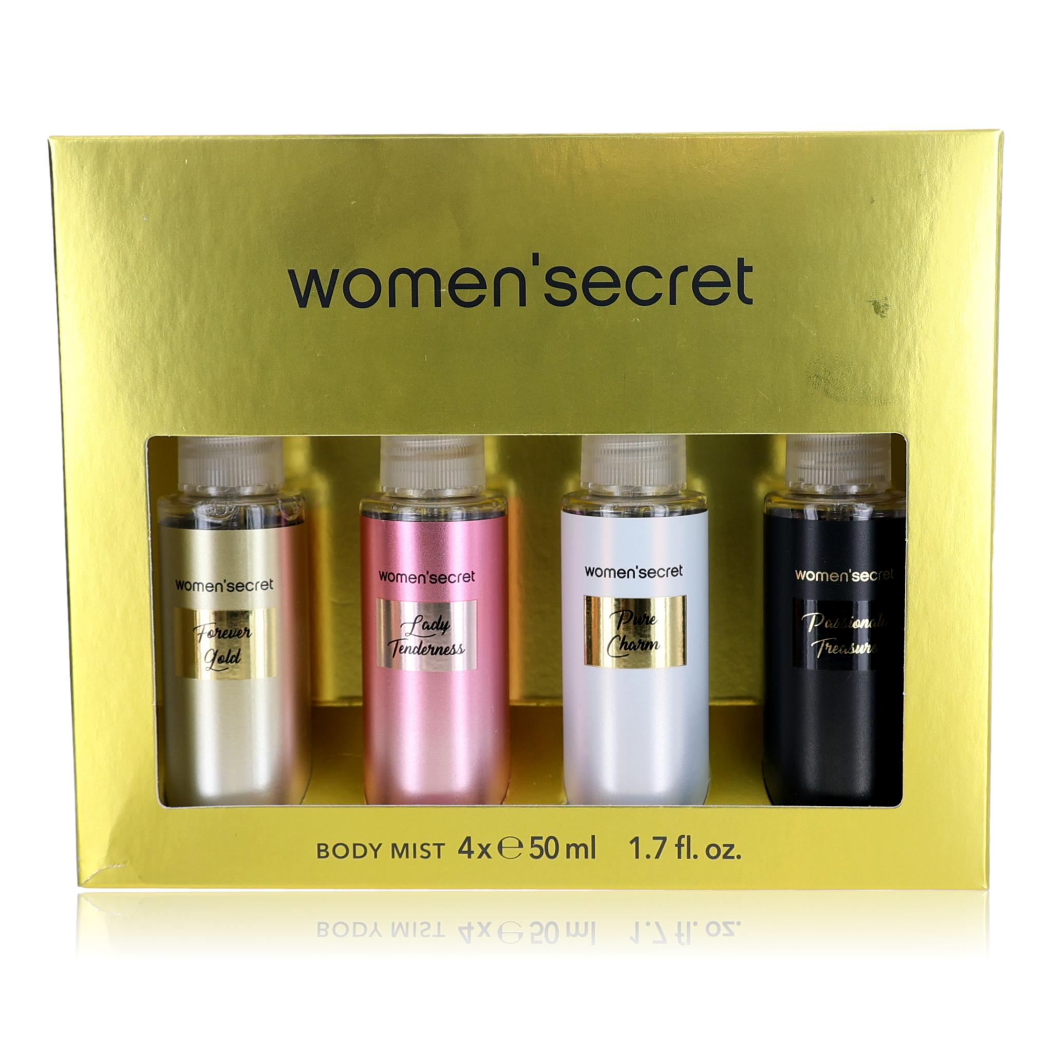 By , 4 Piece Body Mist Set for Women (Gold)