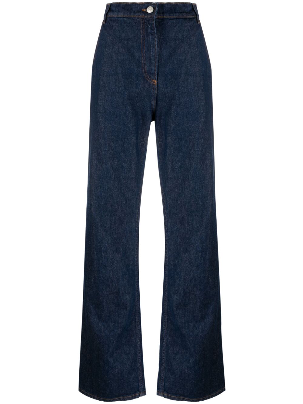 High-rise wide-leg jeans - Blue