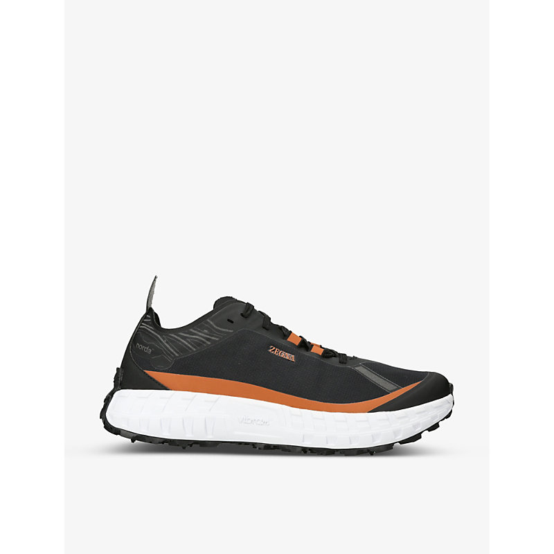 Mens Black X Norda Woven Low-top Trainers